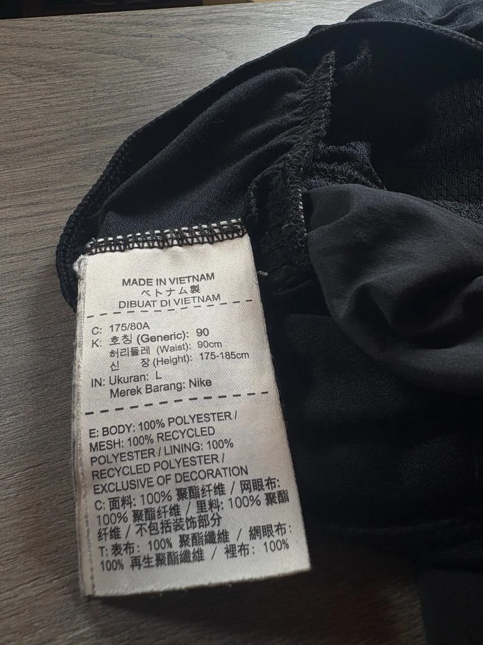 Shorts de corrida pretos Nike homem – Tamanho G – photo 4